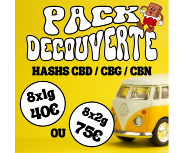 PACK DECOUVERTE HASHS CBD/CBG/CBN