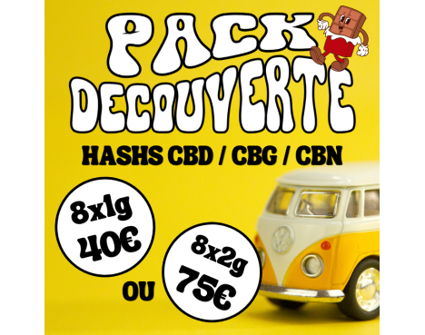 PACK DECOUVERTE HASHS CBD/CBG/CBN