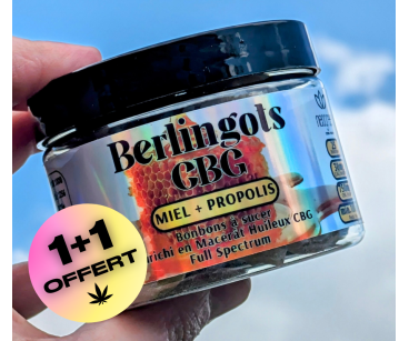 LES BERLINGOTS 30mg CBG - Miel & Propolis