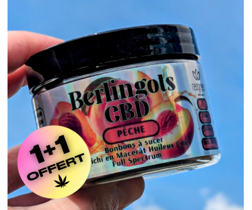 LES BERLINGOTS 20mg CBD - Pêche