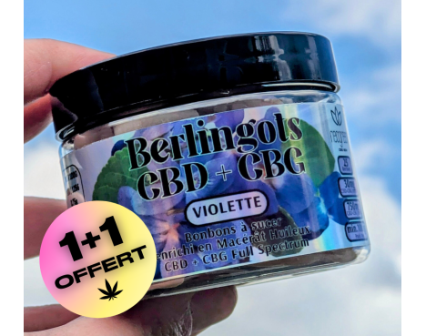 LES BERLINGOTS 30mg CBD+CBG - Violette