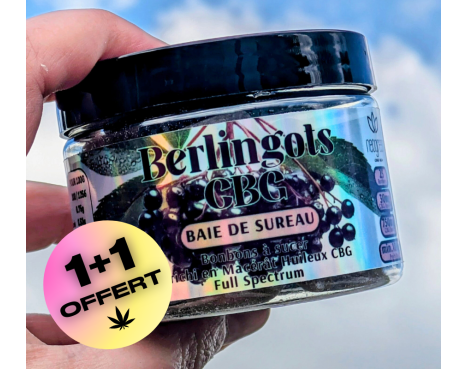 LES BERLINGOTS 30mg CBG - Baie de Sureau