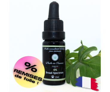 HUILE 4% CBD ANIMAUX