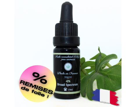 HUILE 4% CBD ANIMAUX