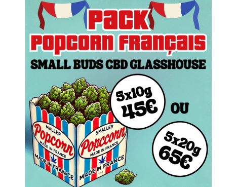 PACK POPCORN FRANCAIS - SMALL BUDS GLASSHOUSE ⭐