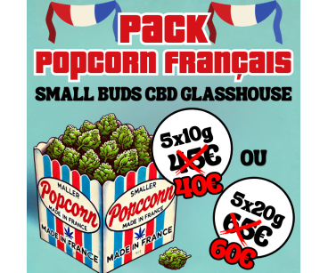 PACK POPCORN FRANCAIS - SMALL BUDS GLASSHOUSE ⭐