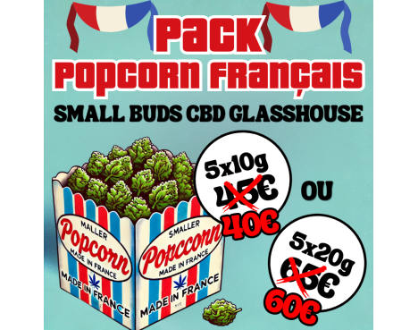 PACK POPCORN FRANCAIS - SMALL BUDS GLASSHOUSE ⭐
